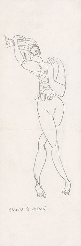 Ladislav Gandl – Cloun s rybou (K-25) 