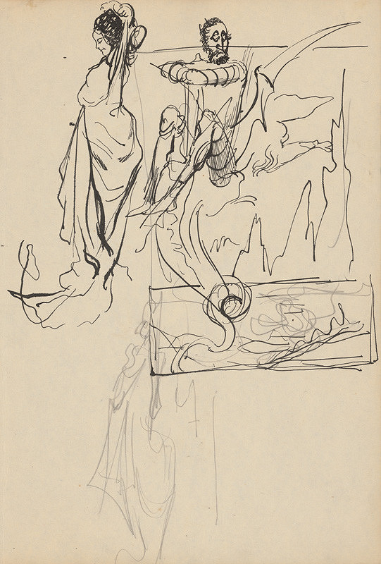 Ján Novák – Štúdia k ilustráciám V. č.31 