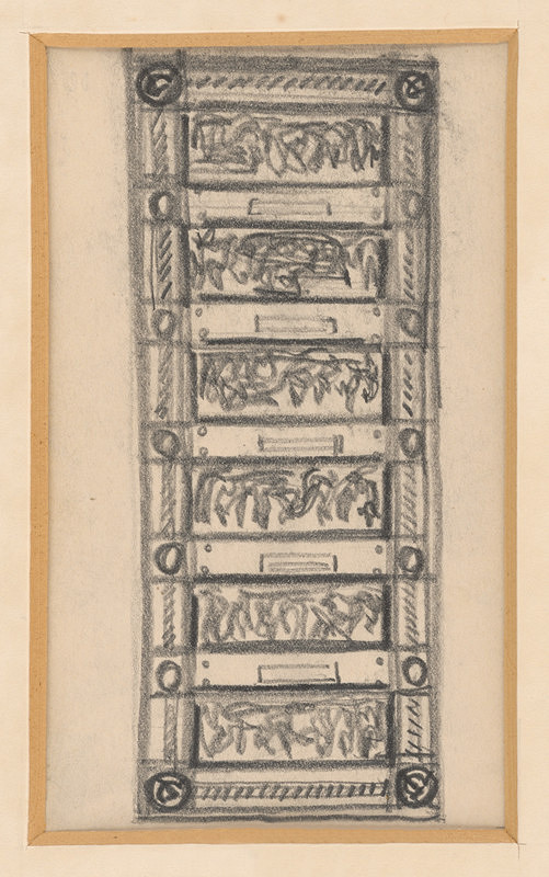 Rudolf Pribiš – Návrh na reliéf.výzdobu bronz. dverí Slavín 