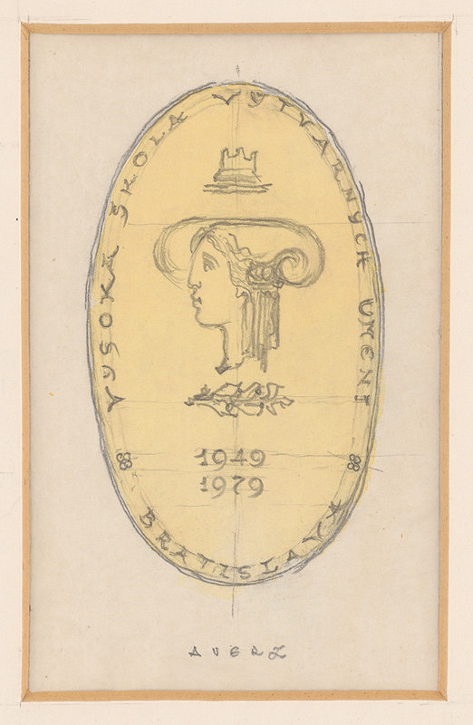 Rudolf Pribiš – Náčrt medaile k 30.výročiu VŠVU 