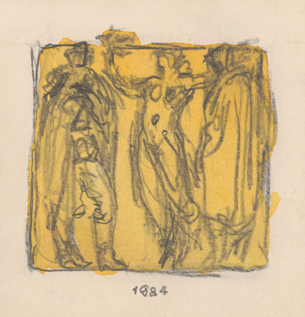 Rudolf Pribiš – Vítanie osloboditeľov - z cyklu Sloboda 