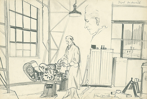 Vincent Hložník – Pri sústruhu (Jozef Ondrušek) 