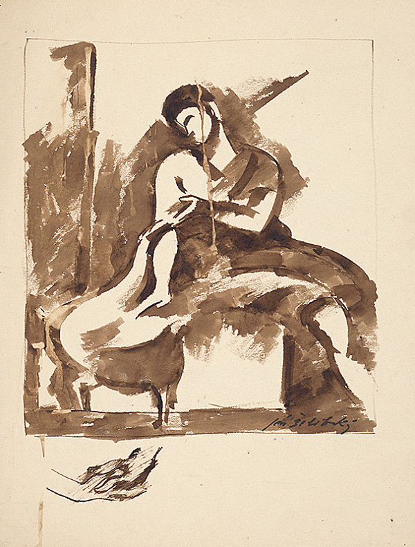 Ján Želibský – Žena so srnkou 