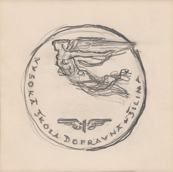 Rudolf Pribiš – Náčrt averzu k medaile rektora VŠD v Žiline 