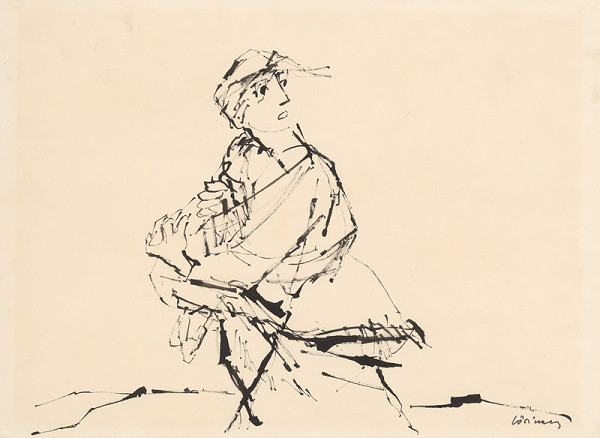 Július Lőrincz – Kresba z cyklu Povstanie 