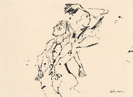 Július Lőrincz – Kresba z cyklu Povstanie 