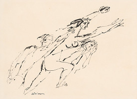 Július Lőrincz – Kresba z cyklu Povstanie 