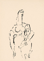 Július Lőrincz – Kresba z cyklu Zo Žitného ostrova 