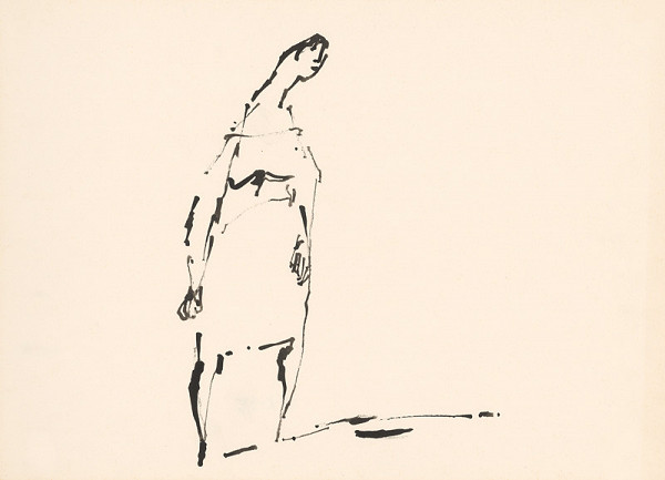 Július Lőrincz – Kresba z cyklu Zo Žitného ostrova 