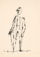 Július Lőrincz – Kresba z cyklu Zo Žitného ostrova 