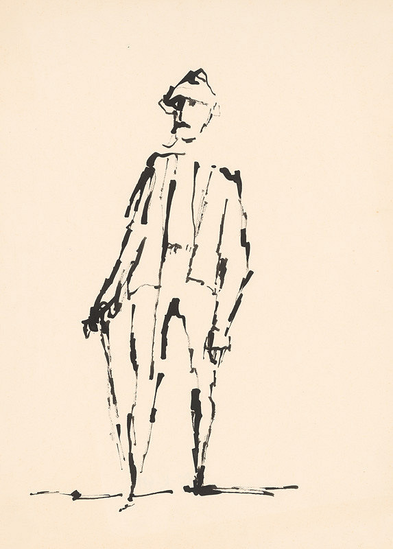 Július Lőrincz – Kresba z cyklu Zo Žitného ostrova 