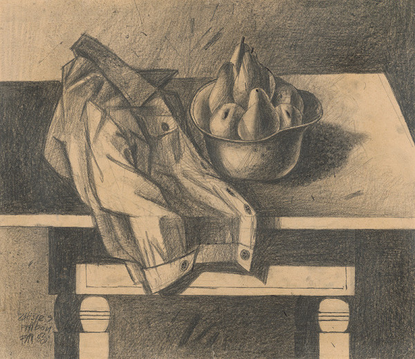 Rudolf Moško – Zátišie s prilbou 