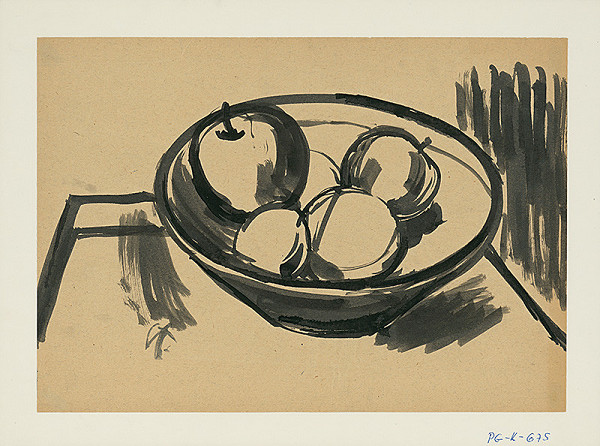 František Studený – Zátišie s jablkami II. 