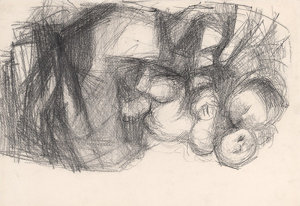 Ladislav Kacvinský – Ležiaca žena s dieťaťom II. 