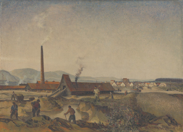 Martin Benka – Výstavba tehelne v Diviakoch 