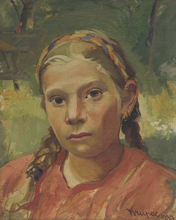 Viktor Krupec – Mladé dievča v záhrade