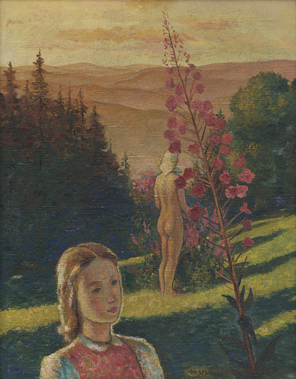 Imrich Weiner-Kráľ – Krajina s portrétom