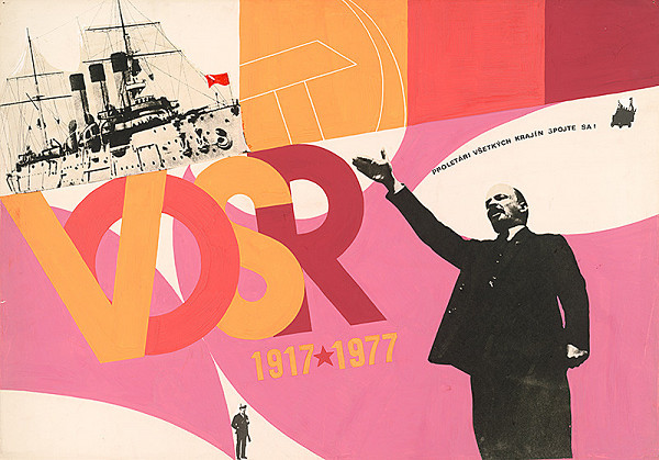 Juraj Šútovský – Návrh na plagát 60 výročie VOSR 