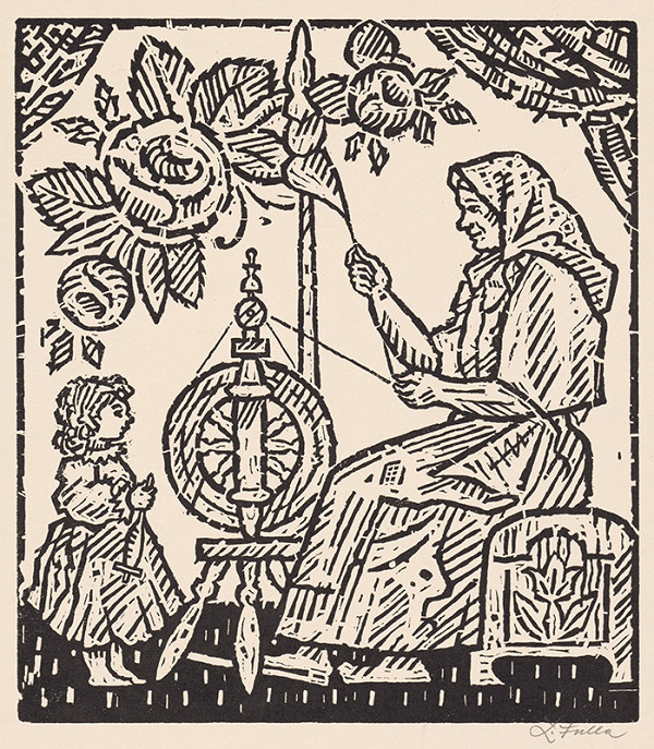 Ľudovít Fulla – Priadky v Ponikách 