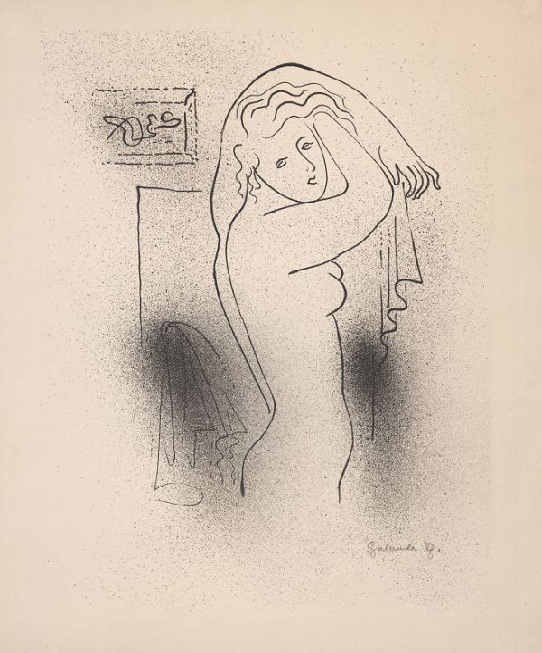 Mikuláš Galanda – Utierajúca sa žena 