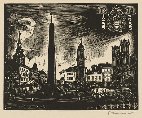 Július Szabó – Hlavné námestie Banskej Bystrice 