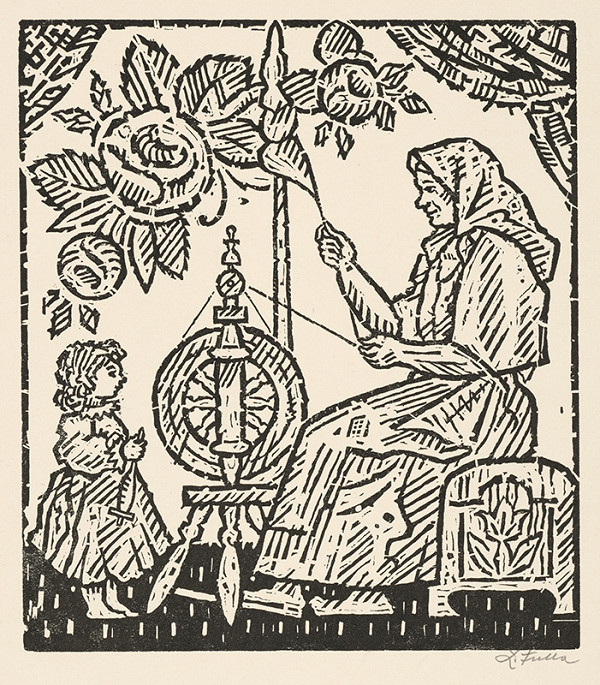 Ľudovít Fulla – Priadky v Ponikách 