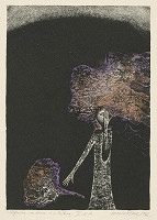 Viera Gergeľová – Litografia na tému A. S. Puškina V. 