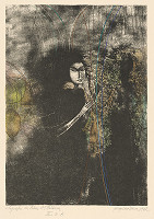 Viera Gergeľová – Litografia na tému A. S. Puškina VIII. 