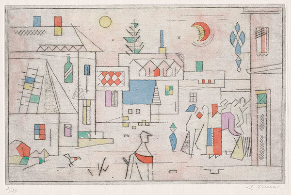 Ľudovít Fulla – Dedina za Povstania 