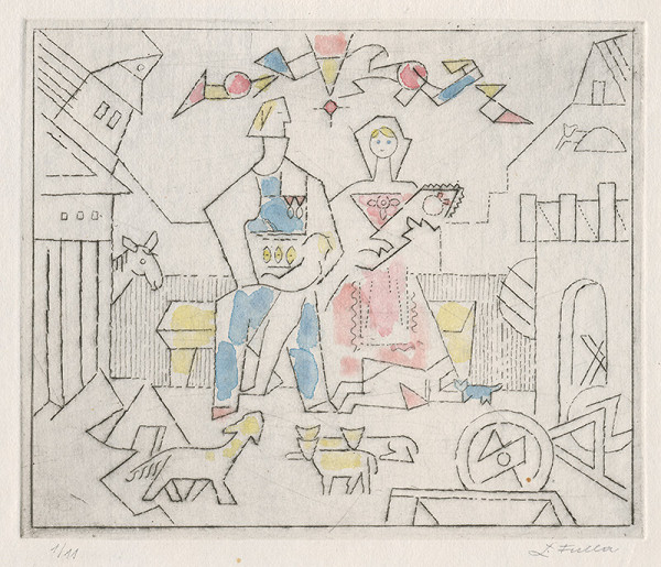 Ľudovít Fulla – Idyla slovenskej rodiny 