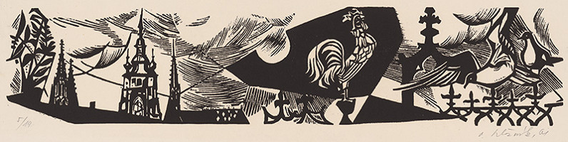 Vincent Hložník – Ústava ČSSR - obraz do tiráže 