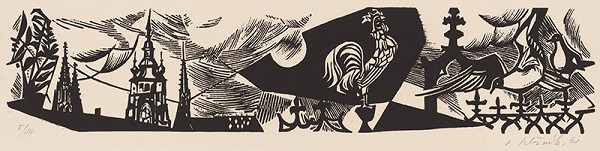 Vincent Hložník – Ústava ČSSR - obraz do tiráže 