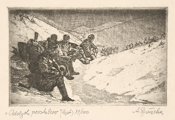 Anton Djuračka – Oddych povstalcov 