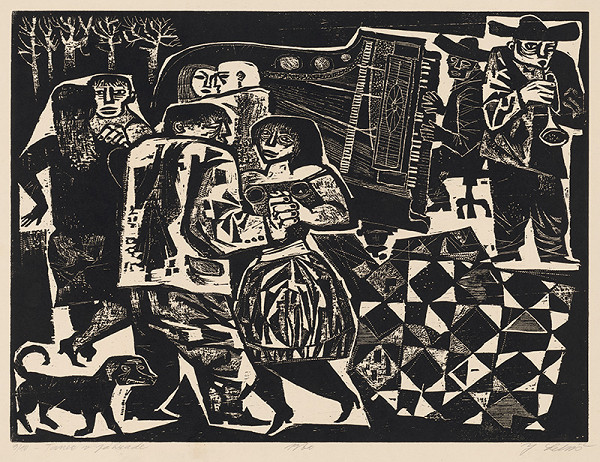 Ján Lebiš – Tanec v záhrade 