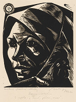 Július Szabó – Žena s kohútom 