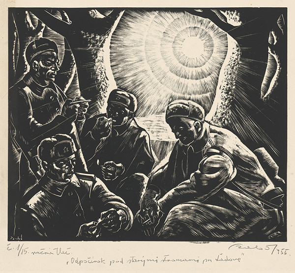 Július Szabó – Odpočinok pod starými stromami 