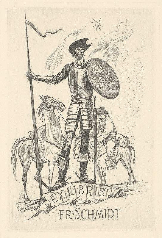 Jaroslav Vodrážka – Ex libris Fr. Schmidt 