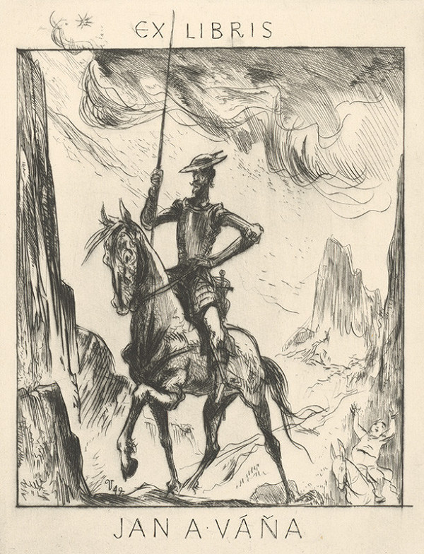 Jaroslav Vodrážka – Ex libris Jan a Váňa 