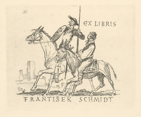 Jaroslav Vodrážka – Ex libris František Schmidt 