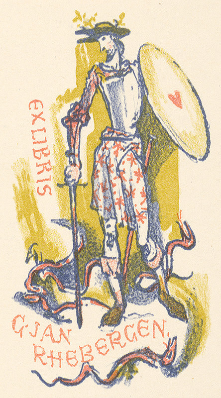 Jaroslav Vodrážka – Ex libris G. Jan Rhebergen 