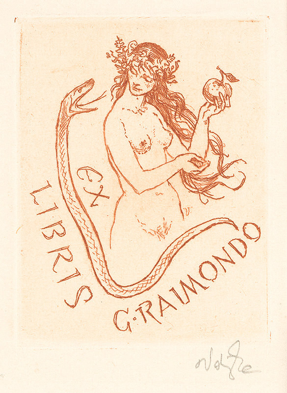 Jaroslav Vodrážka – Ex libris G. Raimondo 
