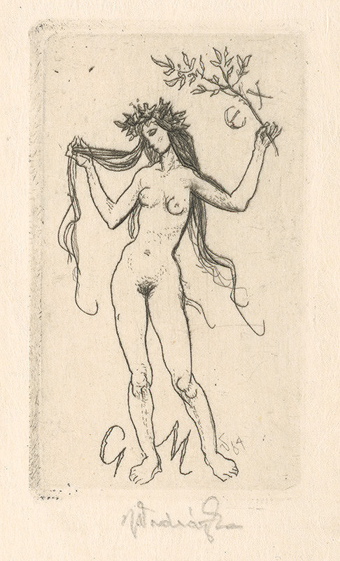 Jaroslav Vodrážka – Ex libris G.M. 