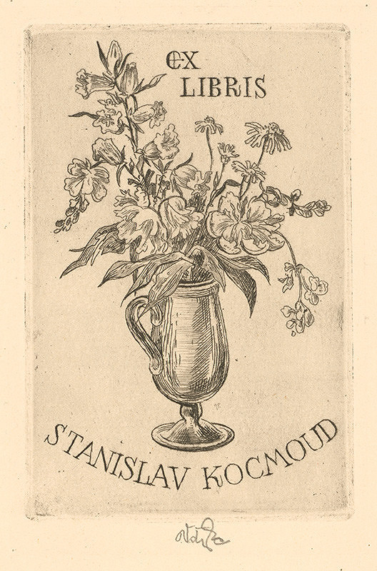 Jaroslav Vodrážka – Ex libris Stanislav Kocmoud 