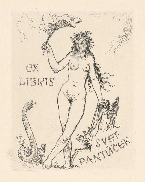 Jaroslav Vodrážka – Ex libris Svet. Pantúček 