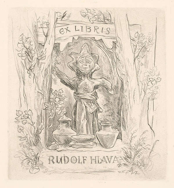 Jaroslav Vodrážka – Ex libris Rudolf Hlava 
