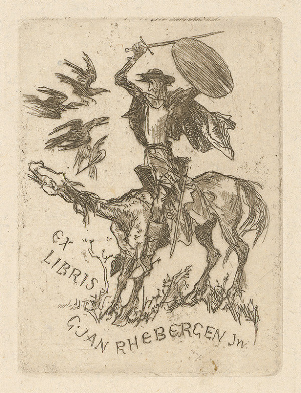 Jaroslav Vodrážka – Ex libris G. Jan Rheberger Jn.