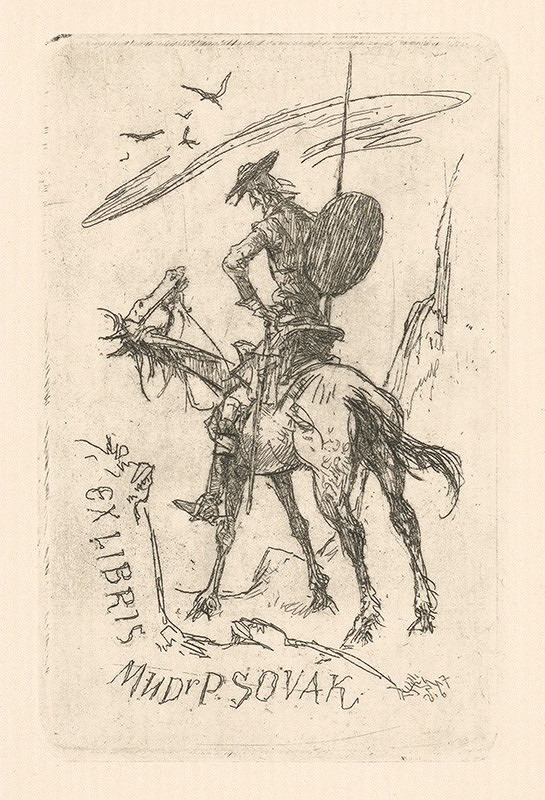 Jaroslav Vodrážka – Ex libris MUDr. P. Sovák I. 