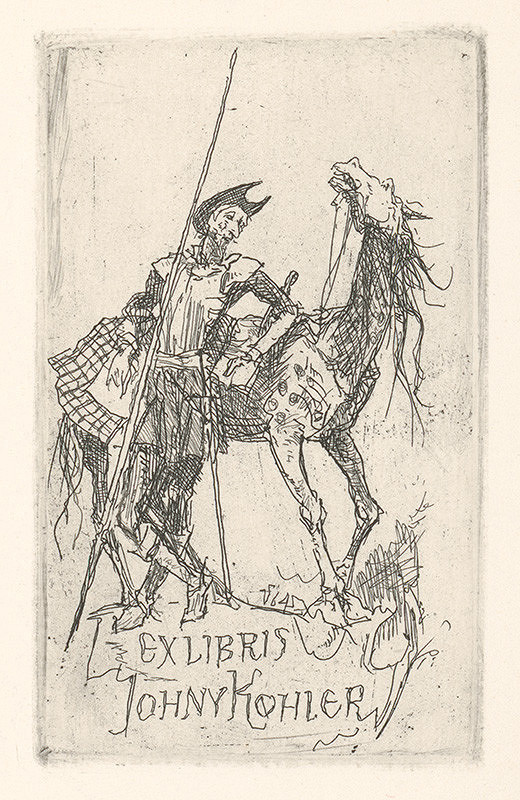 Jaroslav Vodrážka – Ex libris Johny Kohler 