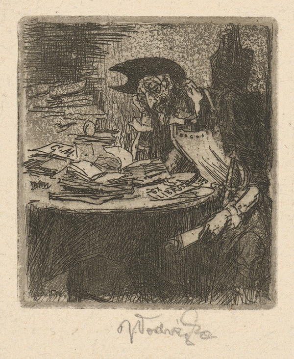 Jaroslav Vodrážka – Ex libris G. M. 