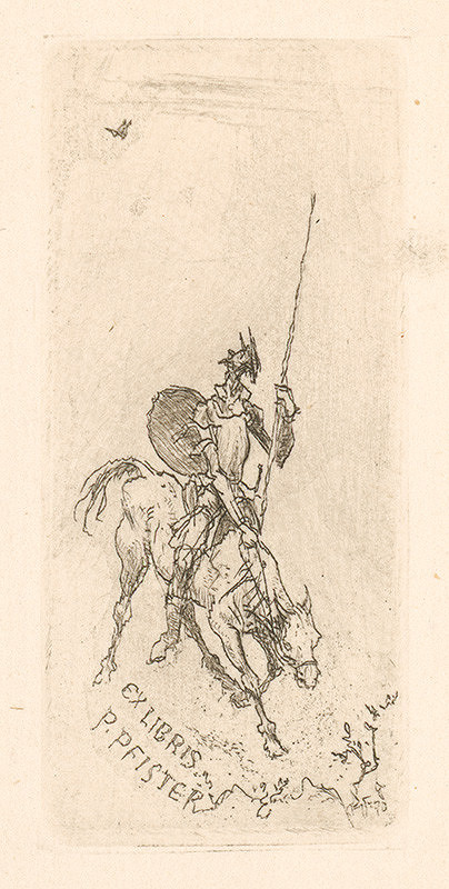 Jaroslav Vodrážka – Ex libris P. Pfister 